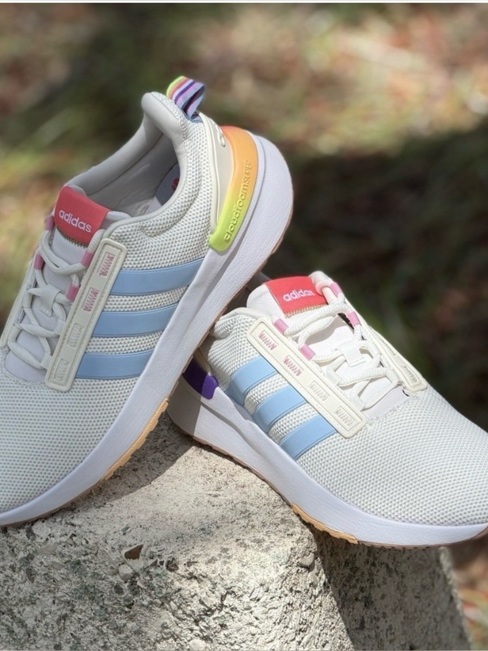 Adidas Racer TR21 Women's Running Shoes Cream Multi-Color GZ1992 Size 8.5